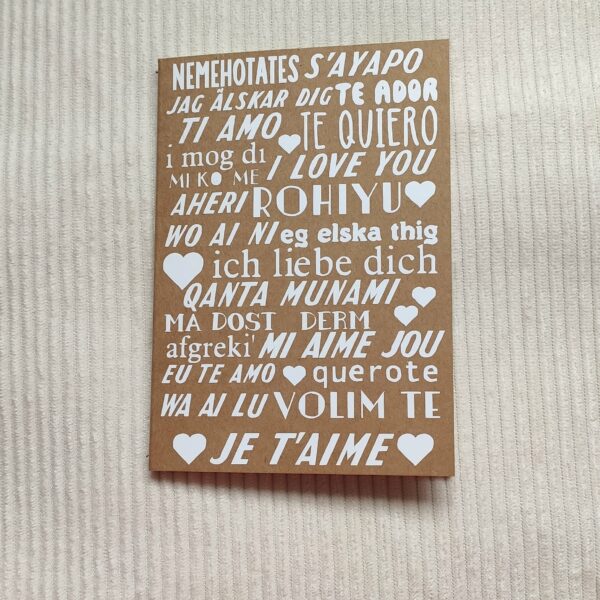 Carnet Je t'aime