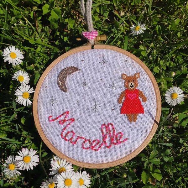 Tambour de naissance personnalisé– Cadeau bébé fait main – Image 5
