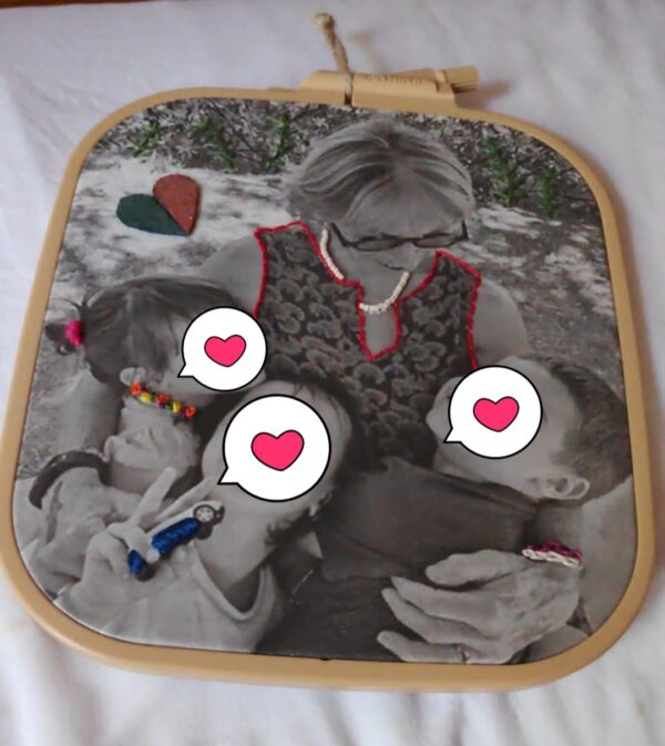 broderie sur photo